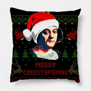 Christopher Columbus Merry Chistophmas Pillow