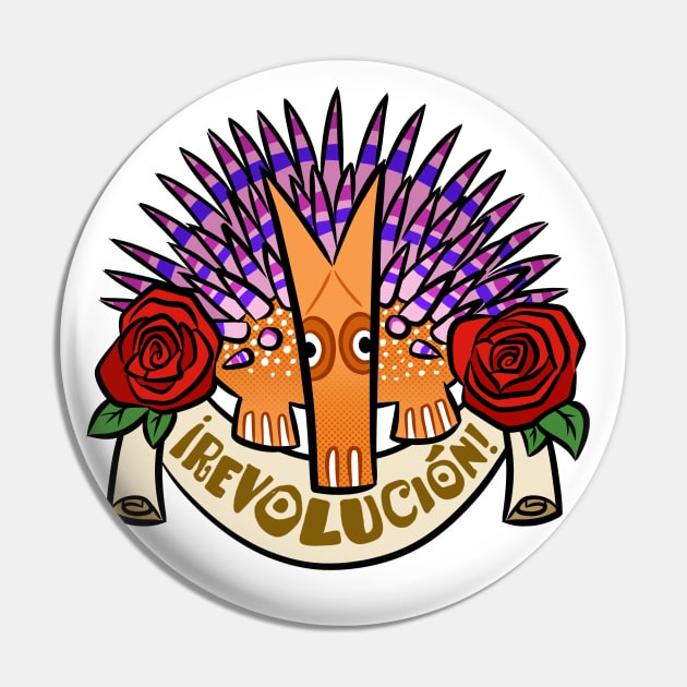 Alebrije Libertarian Pin by binarygod