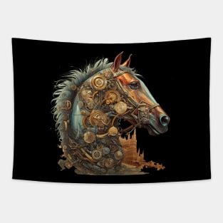 Steampunk Horse Tapestry