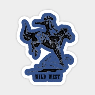 Western Era - Wild West Cowboy on Horseback 8 Magnet