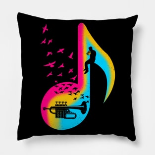 Music Piccolo Trumpet Pillow