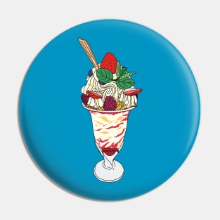 Happy Strawberry Sundae Pin