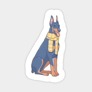 Cozy Doberman Pinscher Magnet