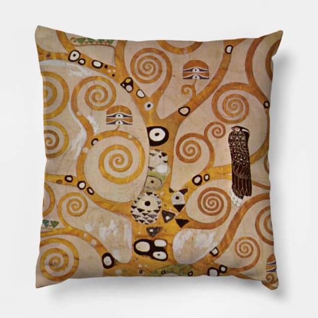 Tree of Life by Gustav Klimt Pillow by MasterpieceCafe