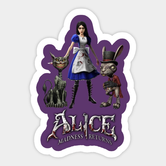 Alice: Madness Returns-Alice Liddell, Cheshire Cat, White Rabbit | Poster