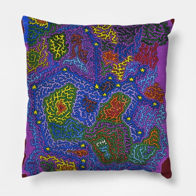 Constellation Sagittarius Pillow by NightserFineArts