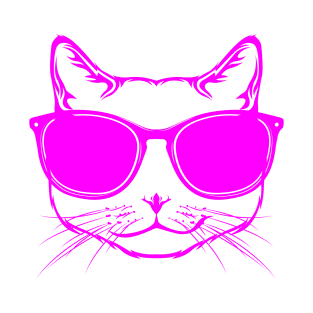 Awesome cat wearning sunglasses T-Shirt