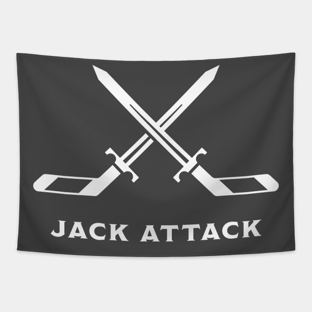 Jack Attack Tapestry by winstongambro