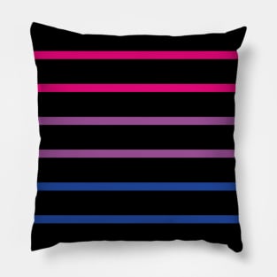 Bisexual Pride Flag Color Bars Pillow