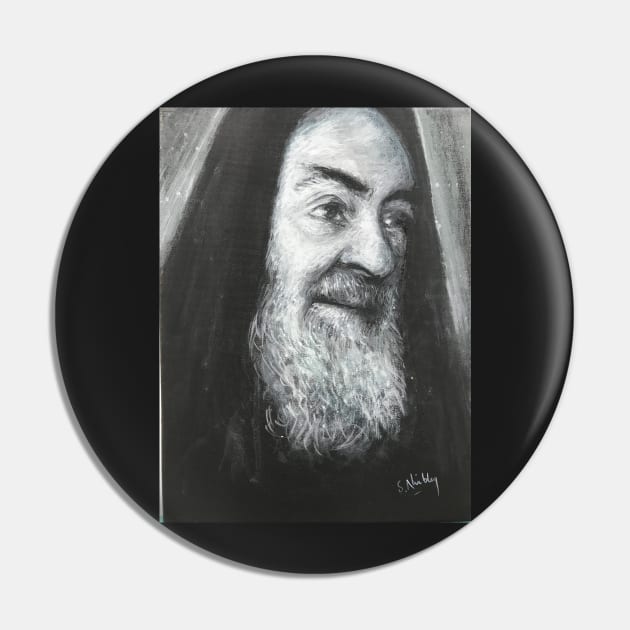 Padre Pio, The Holy One Pin by artdesrapides