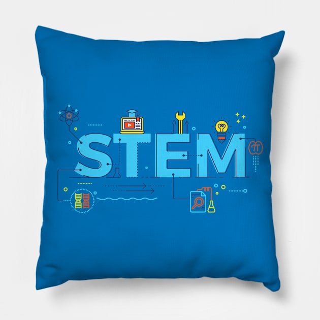 STEM life Pillow by machmigo