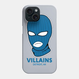 Retro Detroit Villains Blue Ski Mask Phone Case