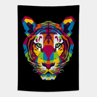 The Colorful Tiger Head Tapestry