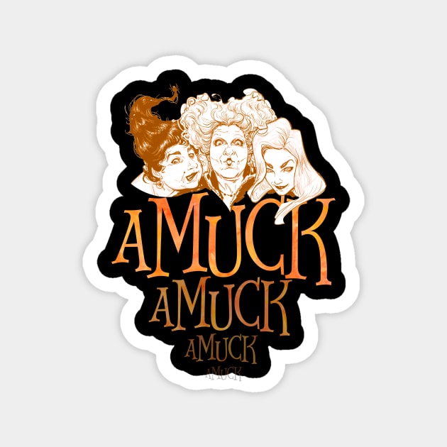 Amuck Amuck Amuck Funny Halloween T-Shirt Magnet by nhatvv