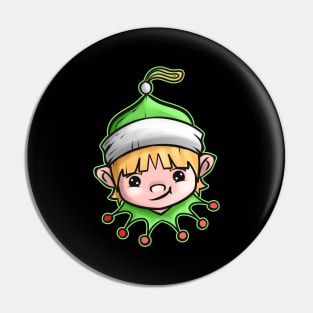 Kawaii Xmas Christmas Tree Ball Globe Kawaii Elf Christmas Pin