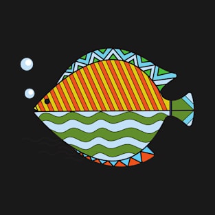 Decorated Fish T-Shirt