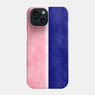 pink and blue Phone Case