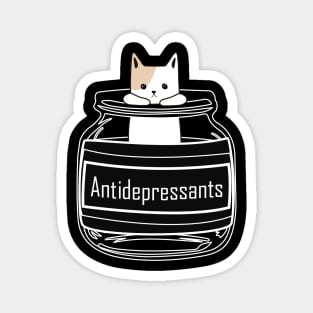 Antidepressants Cat Magnet