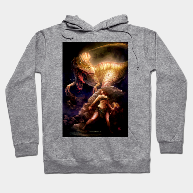 The Last Hunter Kainda Vs Alice Dinosaur Hoodie Teepublic Au