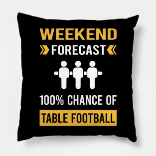 Weekend Forecast Table Football Soccer Foosball Pillow