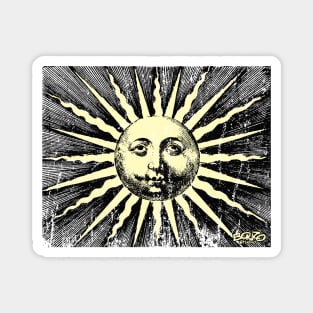 Sun-Yellow-Vintage Magnet