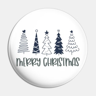 Merry Christmas trees Pin