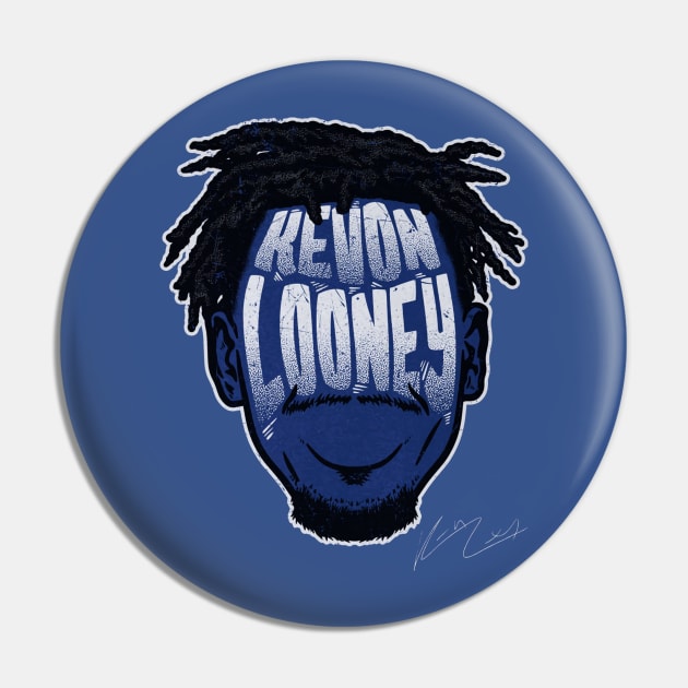 Kevon Looney Golden State Player Silhouette Pin by danlintonpro