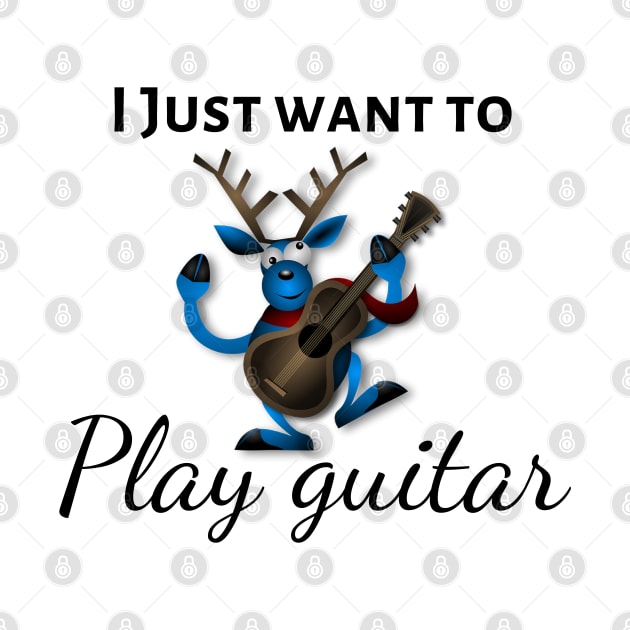 Happy Deer plays Guitar by O.M design