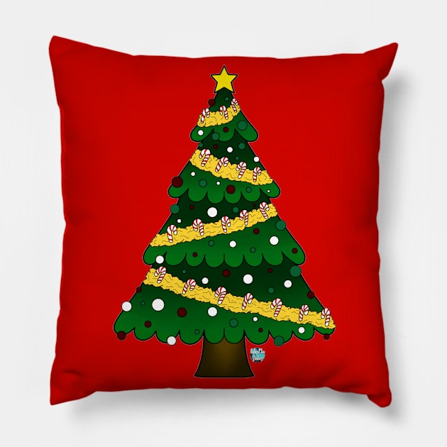 Tannenbaum Tidings Pillow by ColorMix Studios