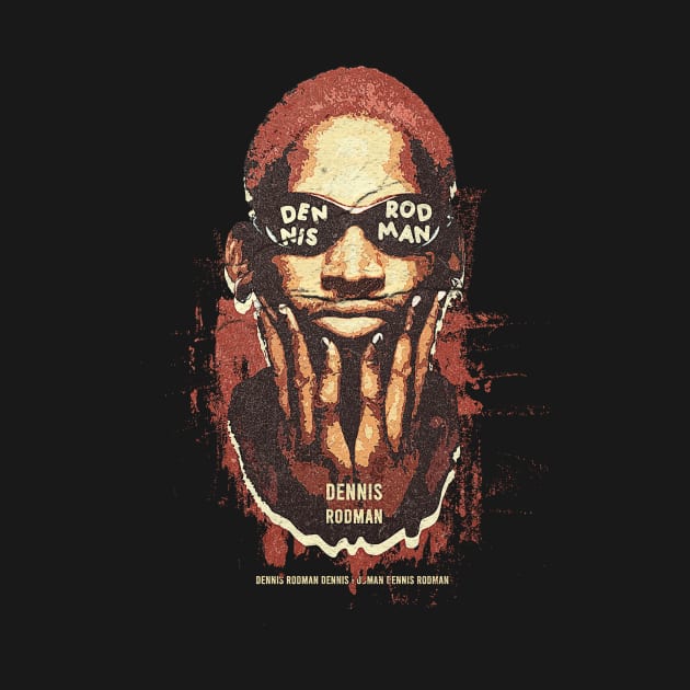 rodman face retro by Bones Be Homes