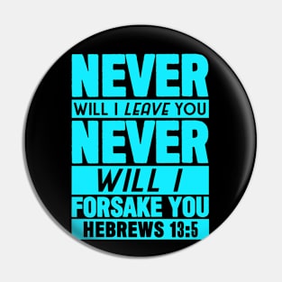 Hebrews 13:5 Pin