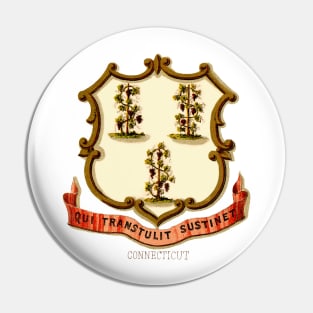 1876 Connecticut Coat of Arms Pin