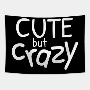 Cute but crazy text design Tapestry