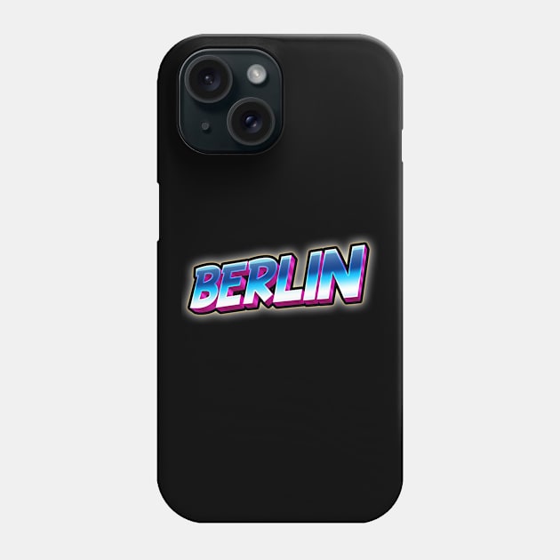 Berlin typography Phone Case by Mudoroth