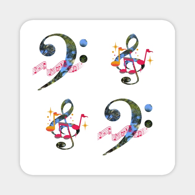 Musical notes Magnet by Avivacreations