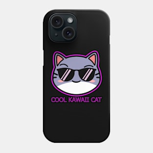 Cool Kawaii Cat English Phone Case