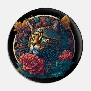 Cat Breed - Cymric Cat Pin