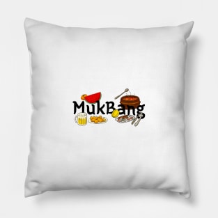 Funny Minhwa: MukBang (Korean traditional/folk art) Pillow