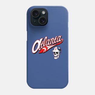 Atlanta Braves retro full script Phone Case