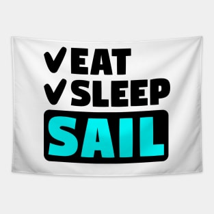 Eat, sleep, sail Tapestry