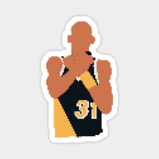 Reggie Miller Choke Sign (Pixel Art) Magnet