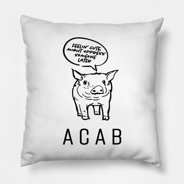 ACAB Pig Pillow by SCL1CocoDesigns