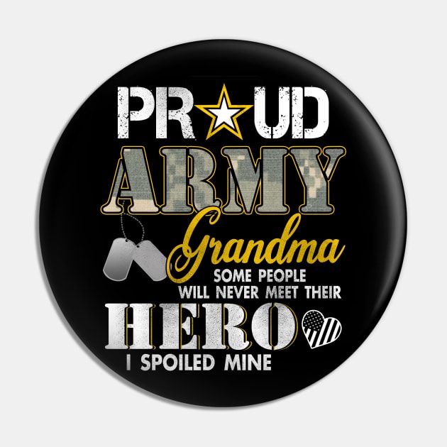 Proud Army Grandma Gift Pin by Otis Patrick