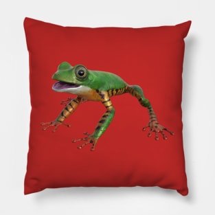 Tiger leg monkey tree frog Pillow