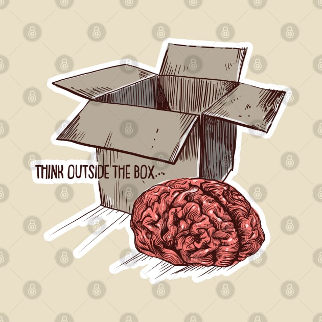 Think Outside The Box Color by fakeface