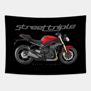 Triumph Street Triple 15 red, s Tapestry