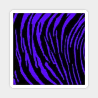 Blue Tiger Stripes Magnet