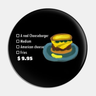 A real Cheeseburger Pin