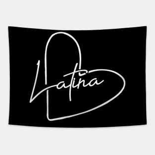 Proud Latina For Women Funny Hispanic Heritage Month Flag Tapestry