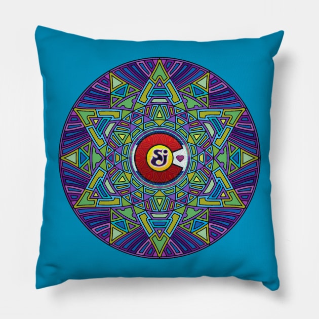 String Cheese Incident Sacred Mandala Colorado Love SCI Pillow by Shayna